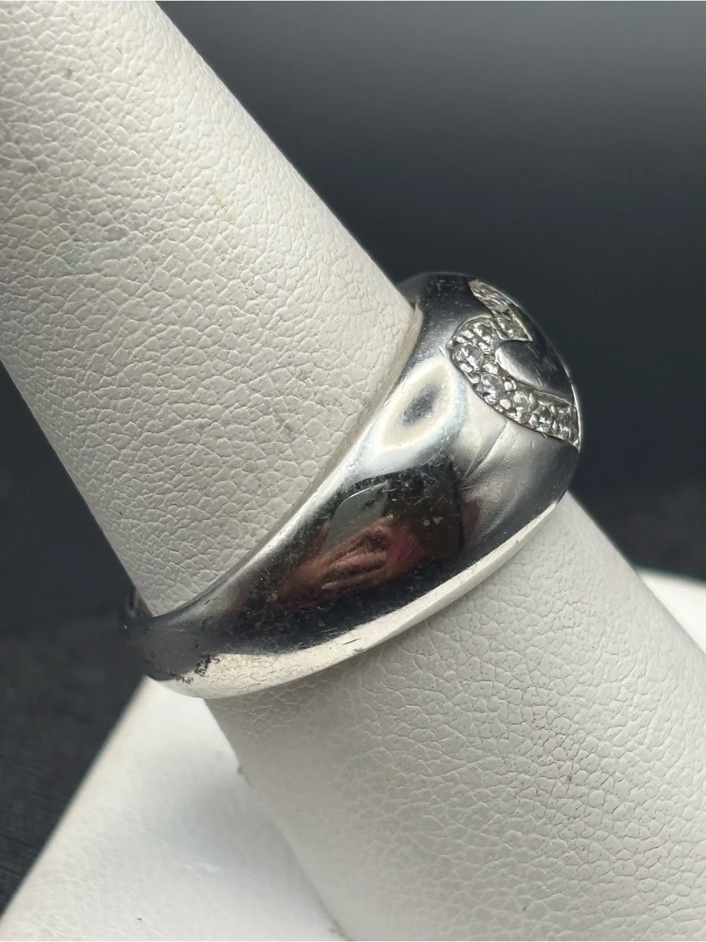 Sterling Silver Heart Accent Ring in Silver